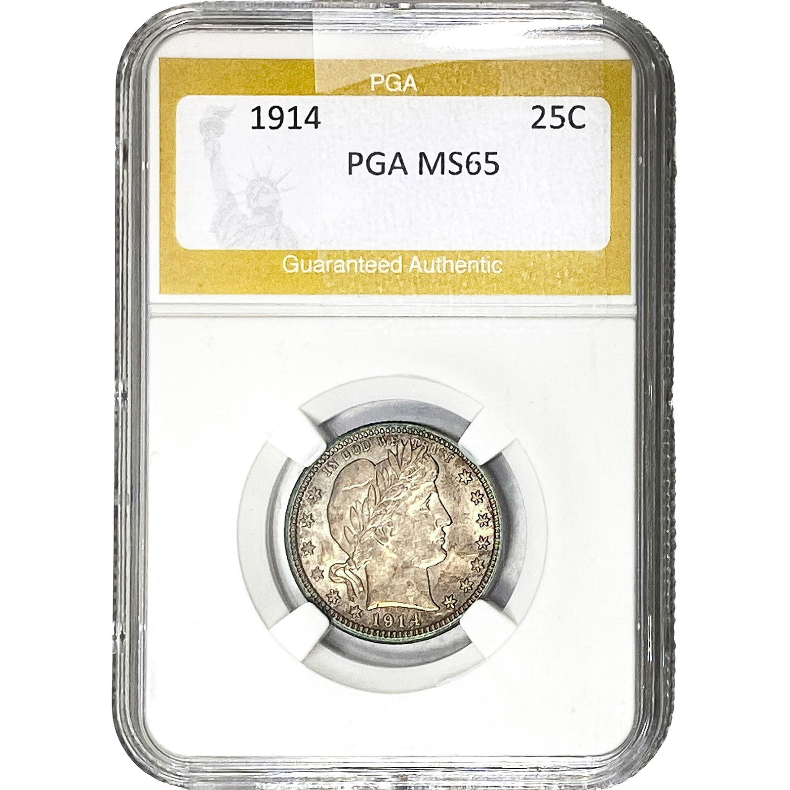 1914 Barber Quarter PGA MS65 (1 of 2)