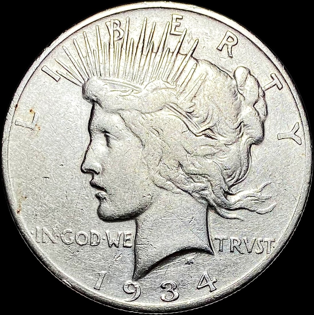 1934-S Peace Silver Dollar LIGHTLY CIRCULATED (1 of 2)