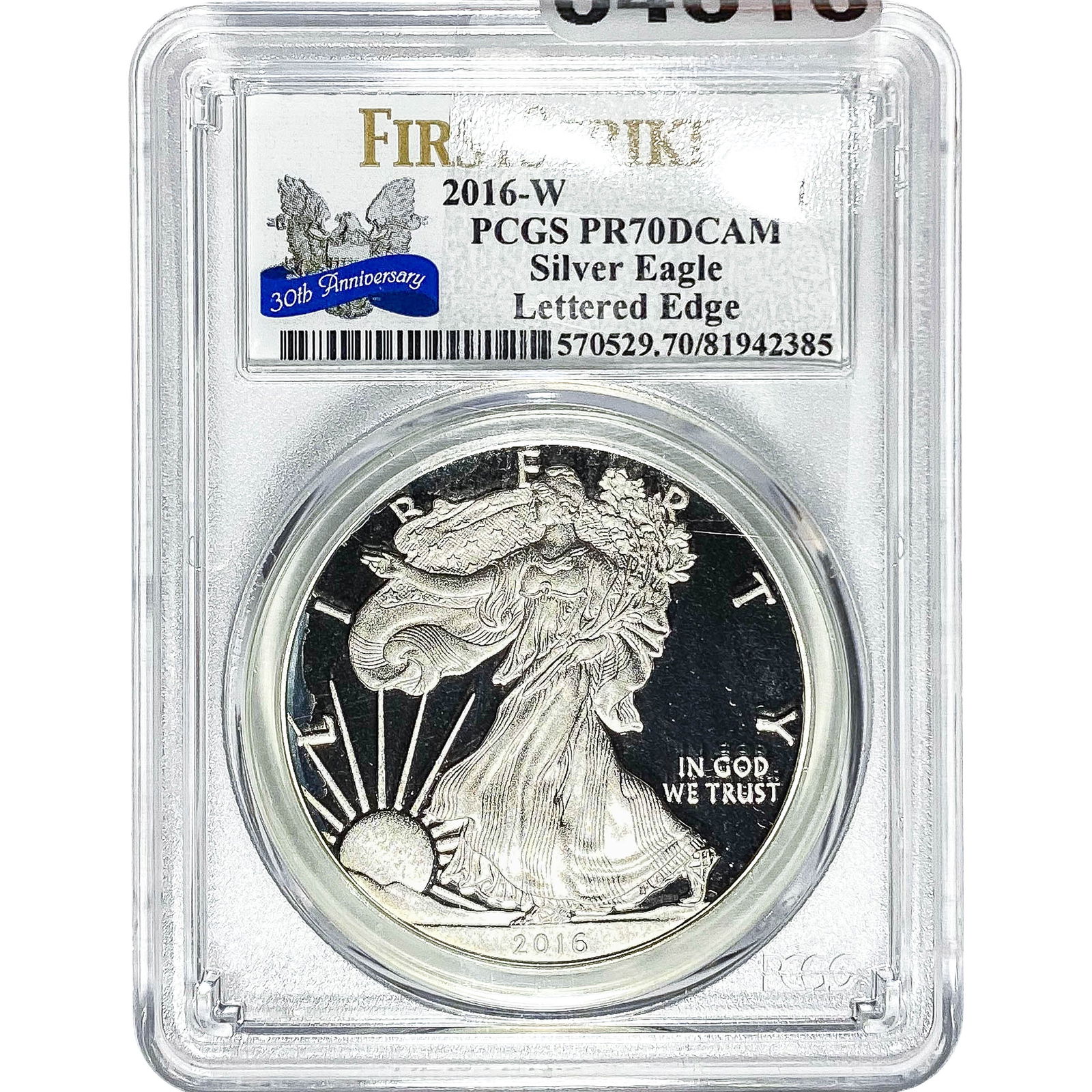 2016-W $1 Silver Eagle PCGS PR70 DCAM (1 of 2)