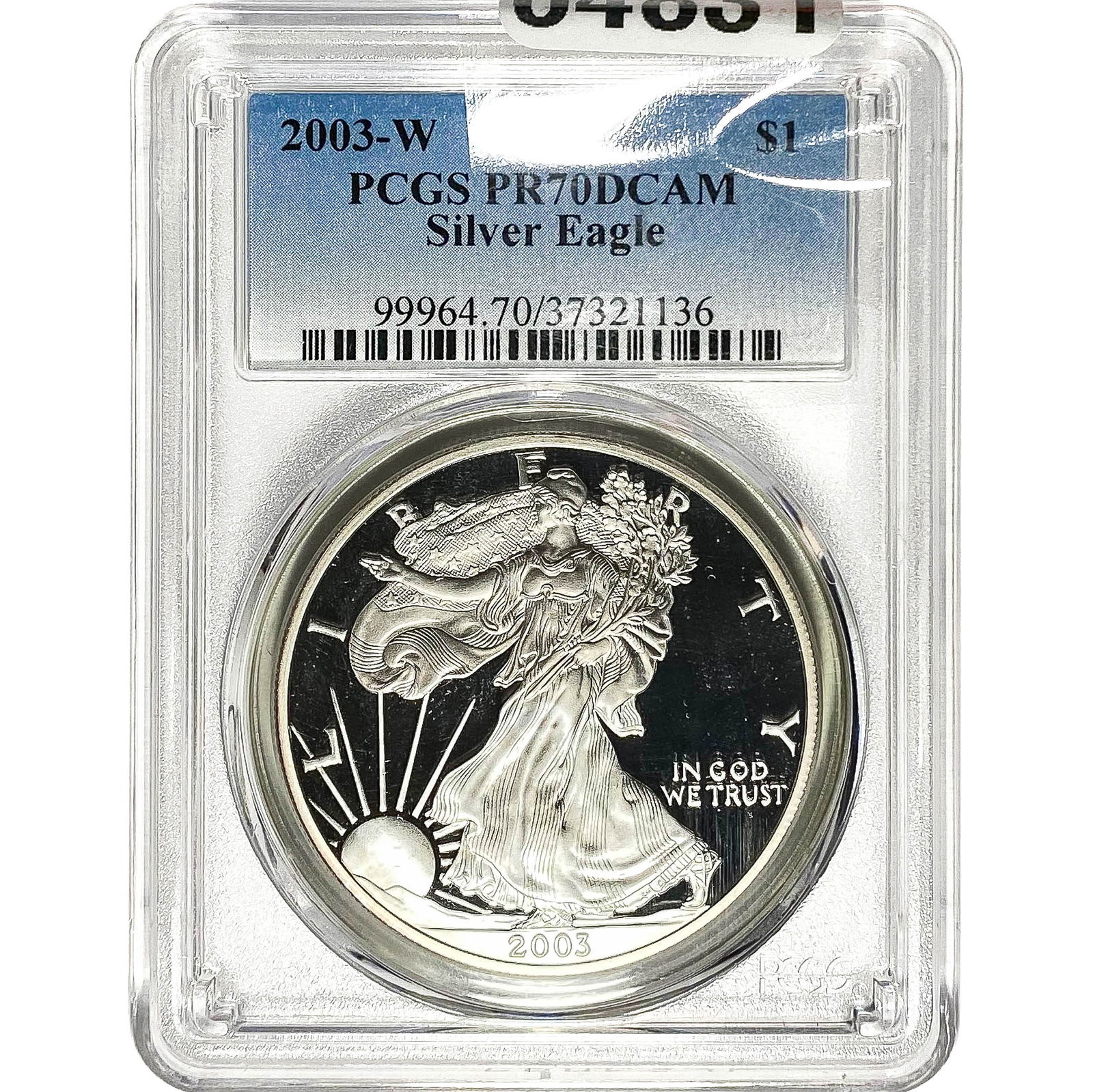 2003-W $1 Silver Eagle PCGS PR70 DCAM (1 of 2)