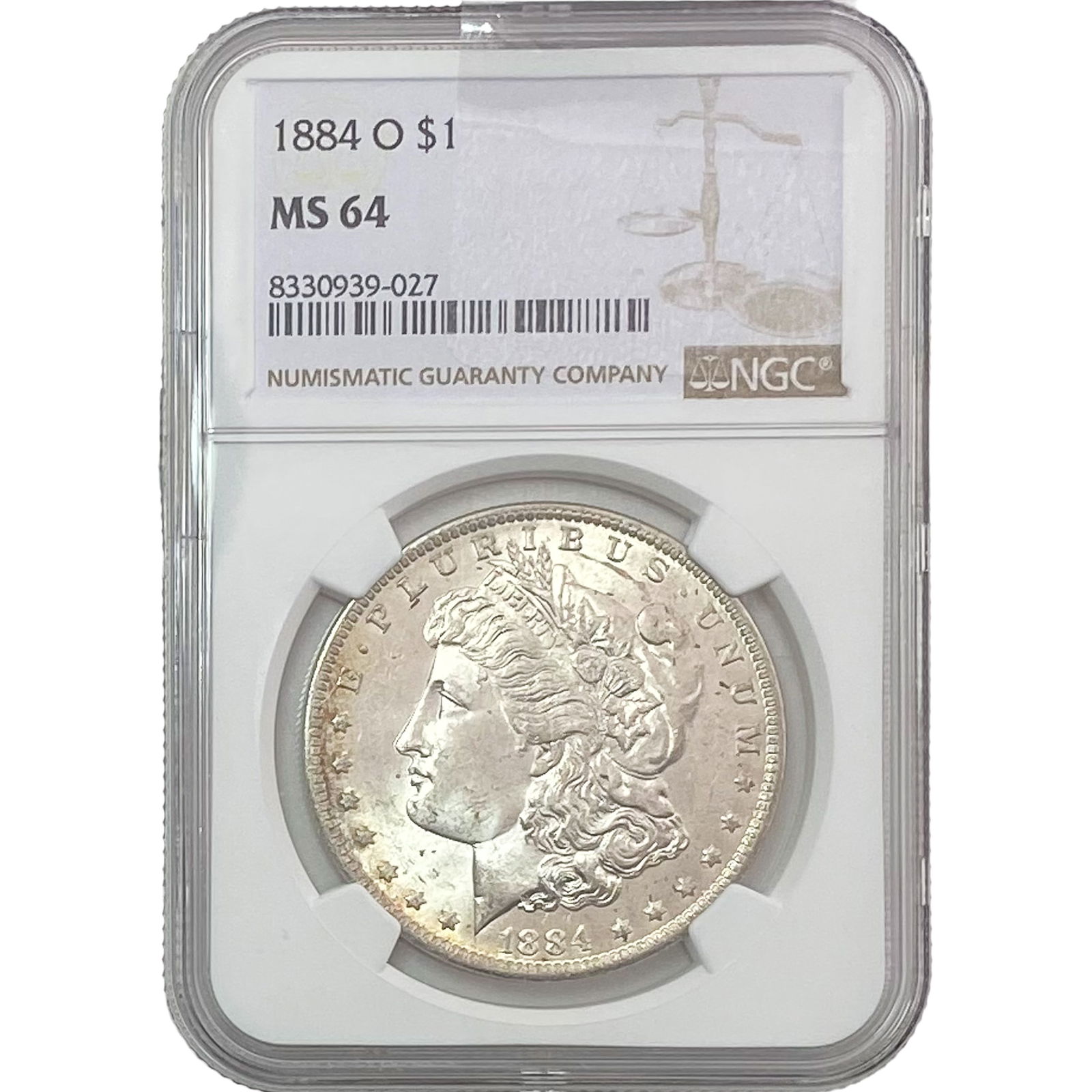 1884-O Morgan Silver Dollar NGC MS64 (1 of 2)