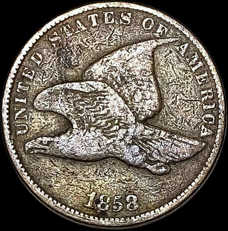 1858 Copper-Nickel Flying Eagle Cent LIGHTLY CIRCULATED (1 of 2)