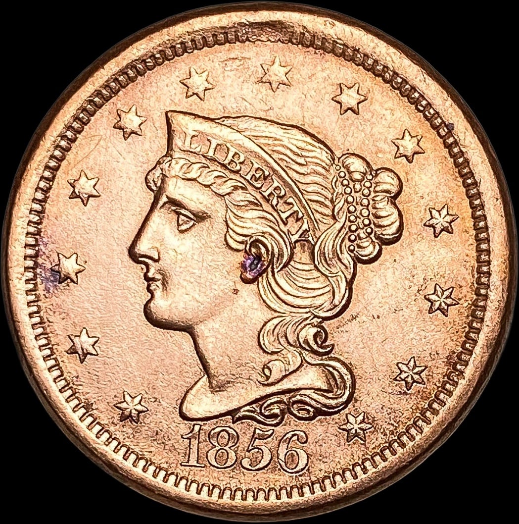 1856 Copper-Nickel Flying Eagle Cent CHOICE BU (1 of 2)