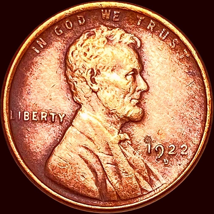1922-D Lincoln Wheat Cent CHOICE AU (1 of 2)