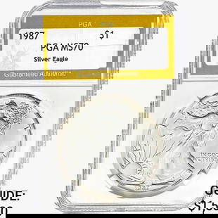 1987 American Silver Eagle PGA MS70: 1987 American Silver Eagle PGA MS70