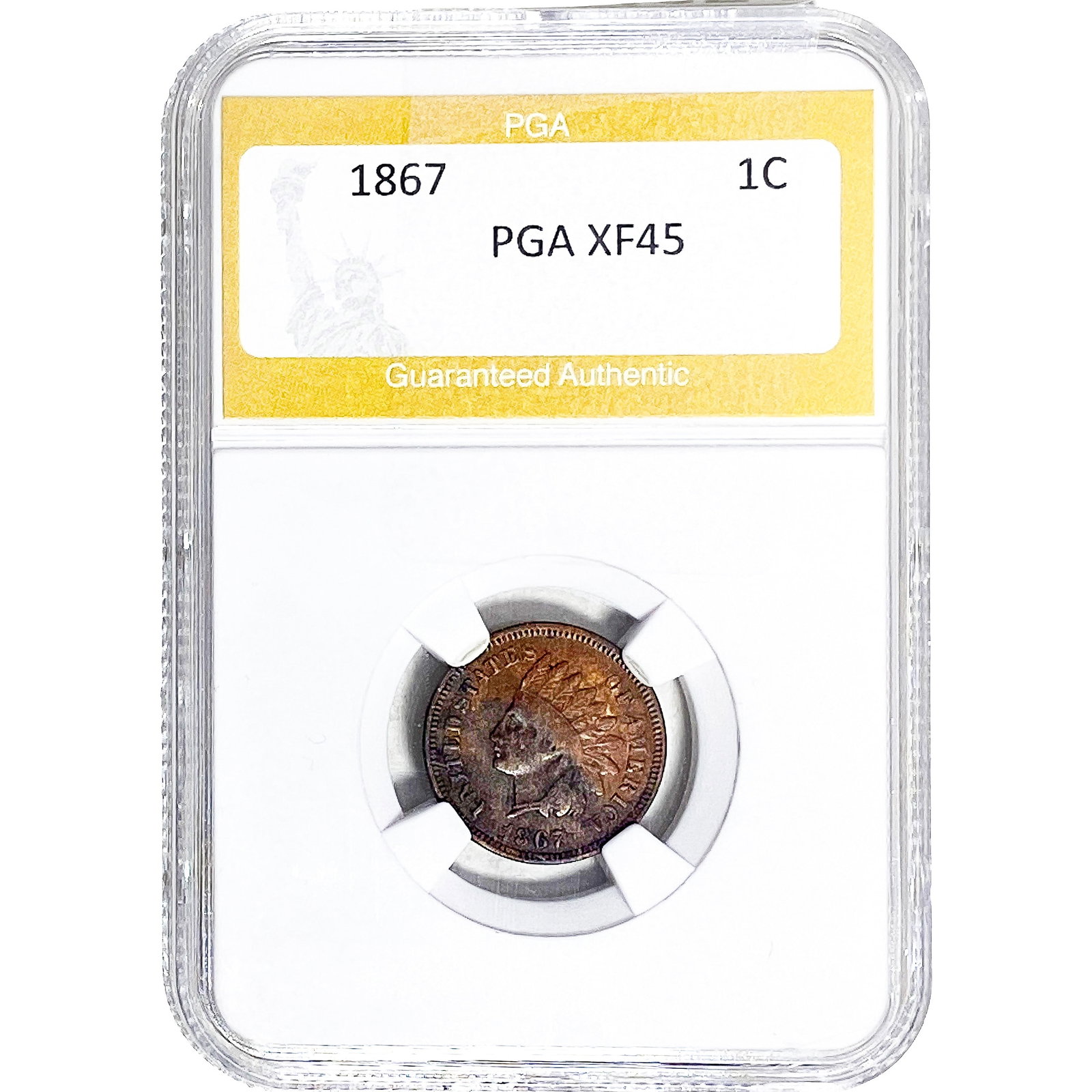 1867 Indian Head Cent PGA XF45: 1867 Indian Head Cent PGA XF45