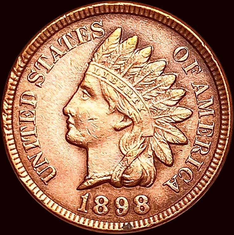1898 Indian Head Cent CLOSELY UNCIRCULATED (1 of 2)