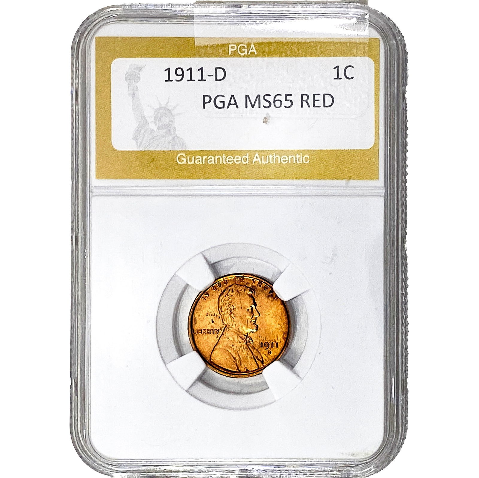 1911-D Wheat Cent PGA MS65 RED (1 of 2)