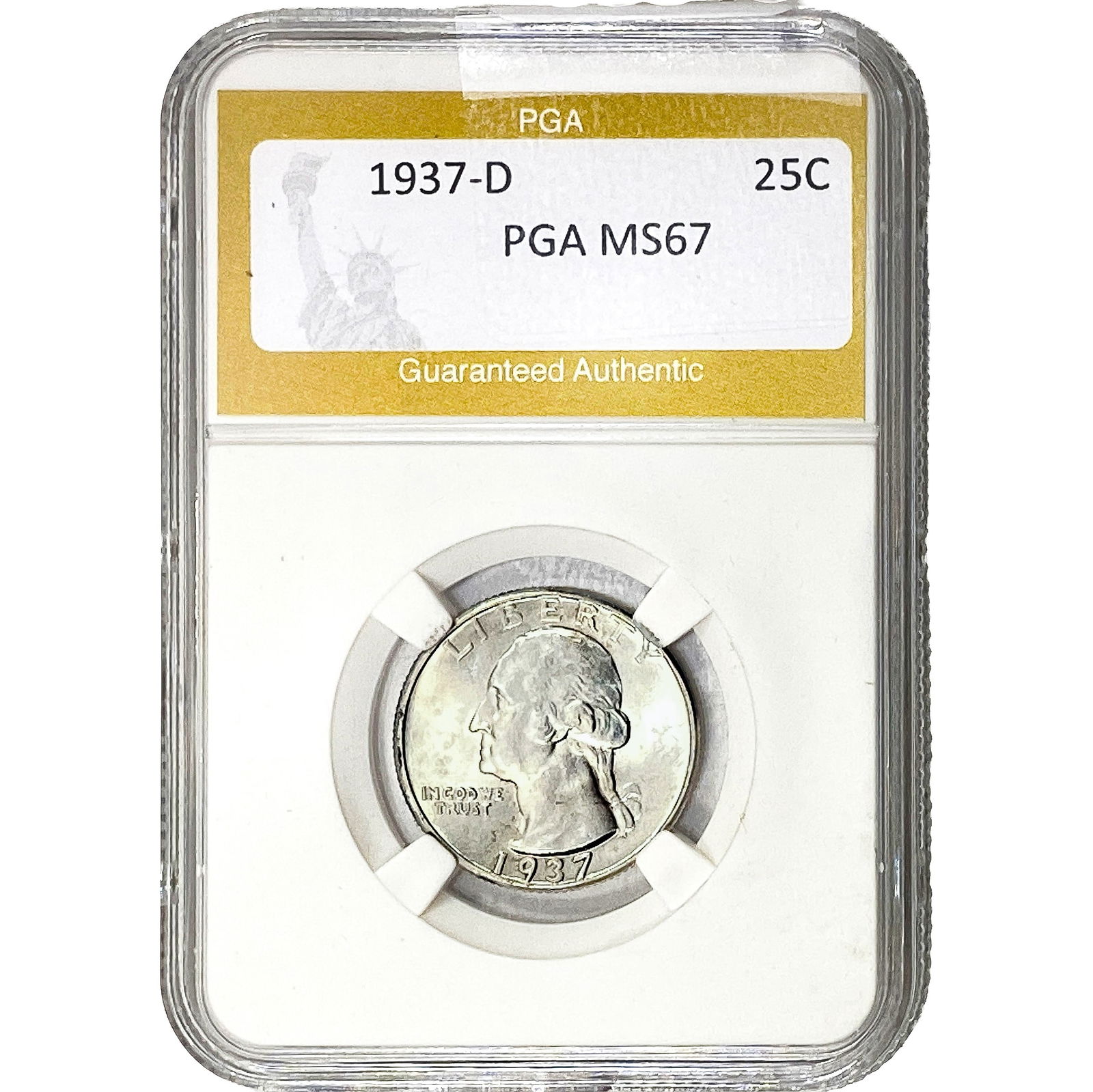 1937-D Washington Silver Quarter PGA MS67 (1 of 2)