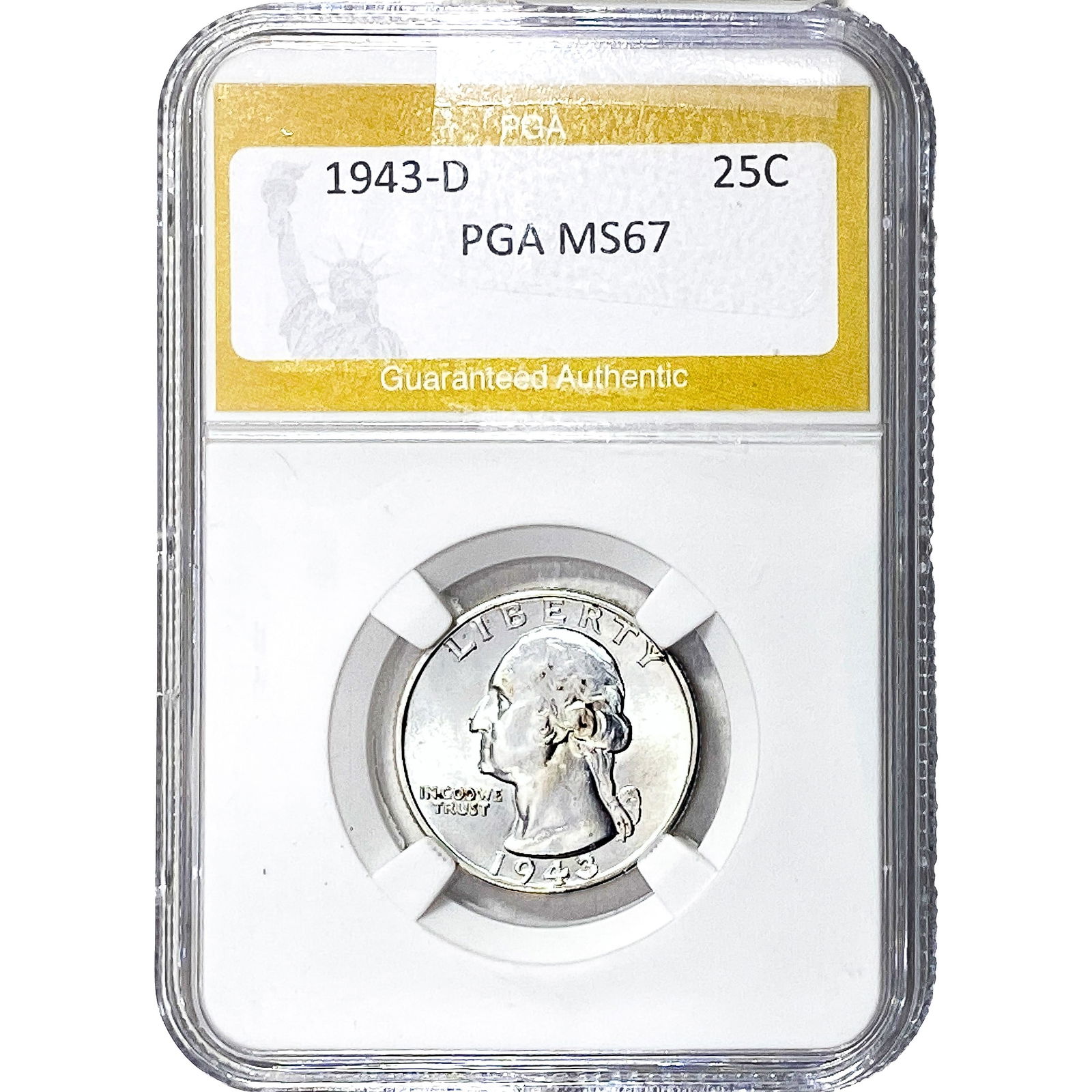 1943-D Washington Silver Quarter PGA MS67 (1 of 2)