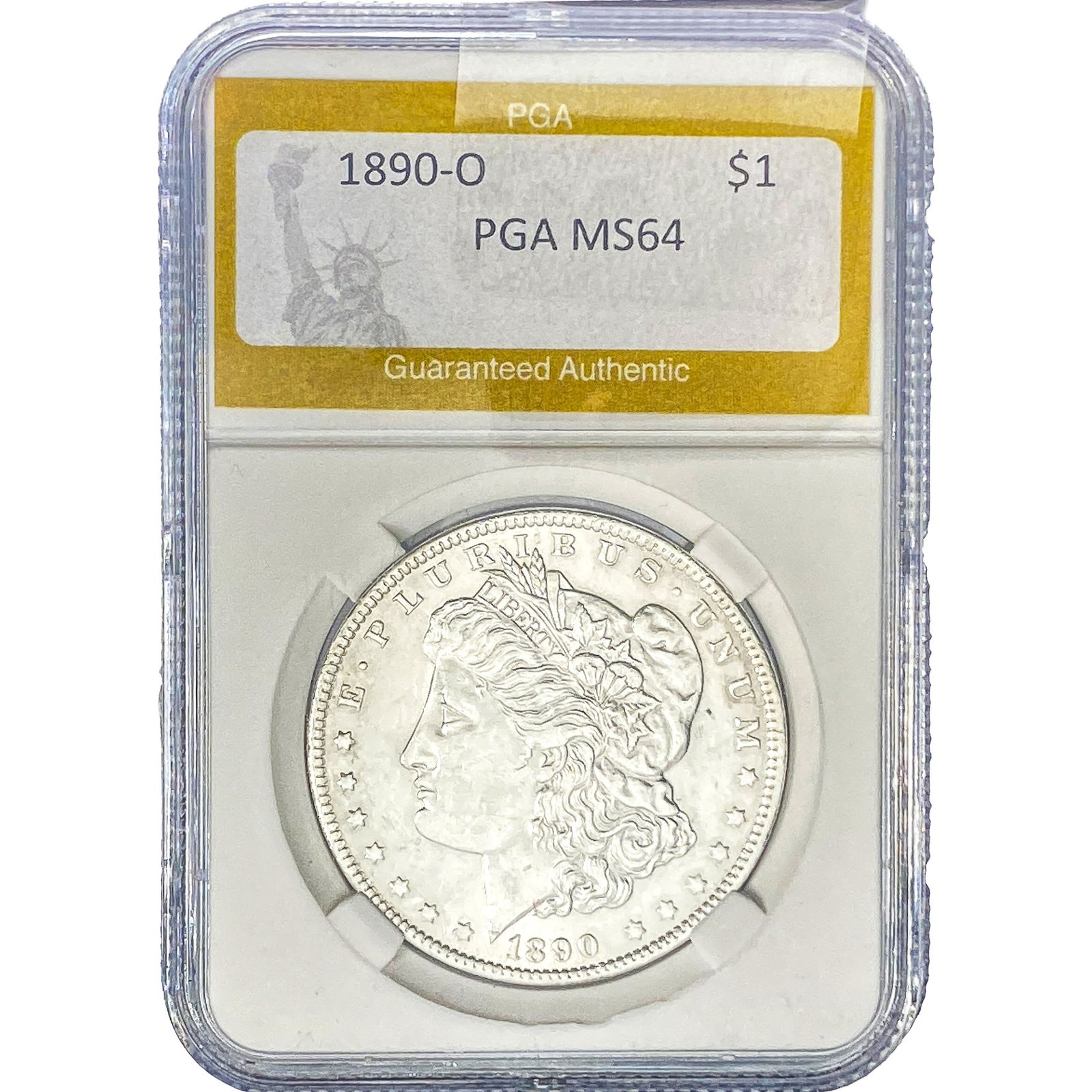 1890-O Morgan Silver Dollar PGA MS64 (1 of 2)