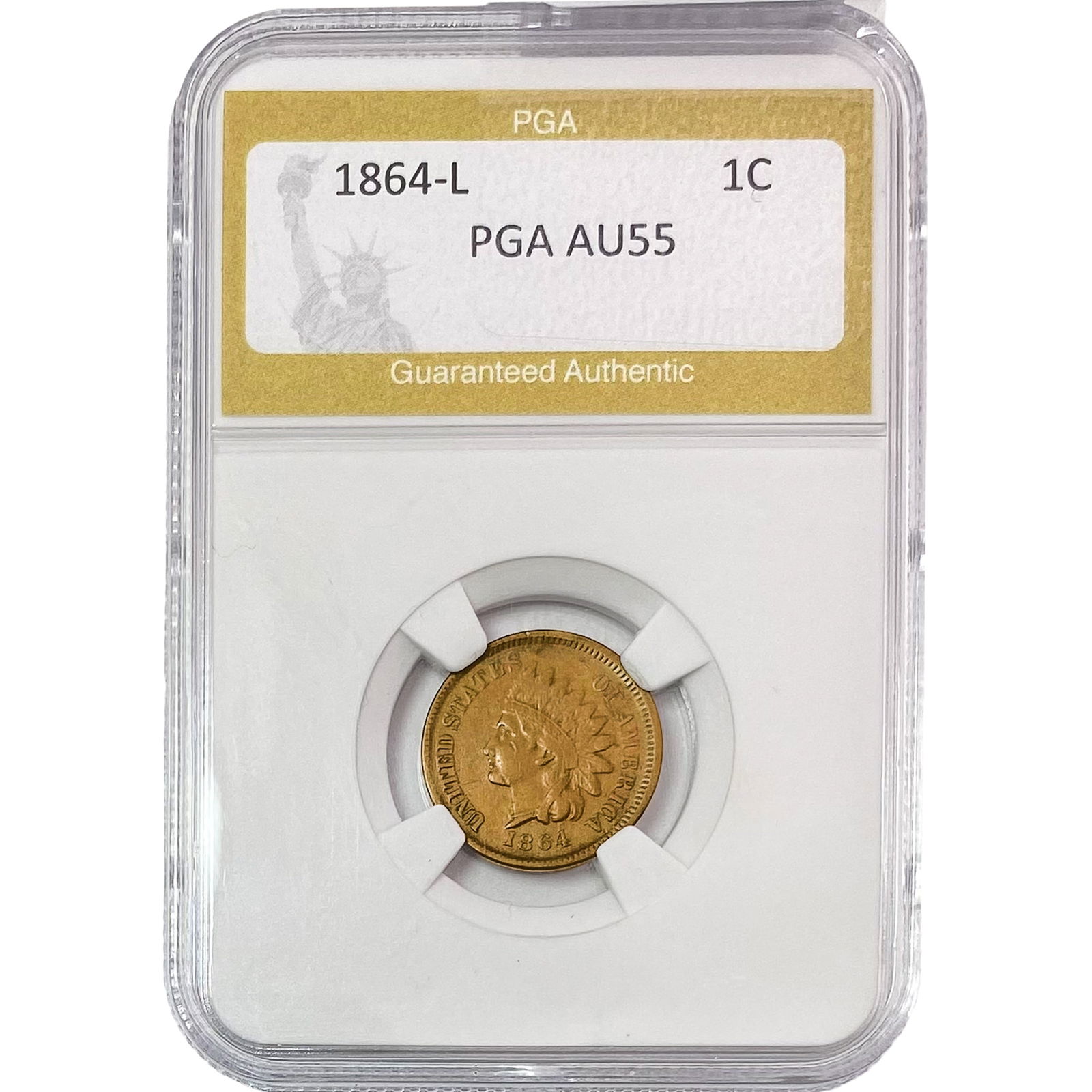 1864-L Indian Head Cent PGA AU55 (1 of 2)