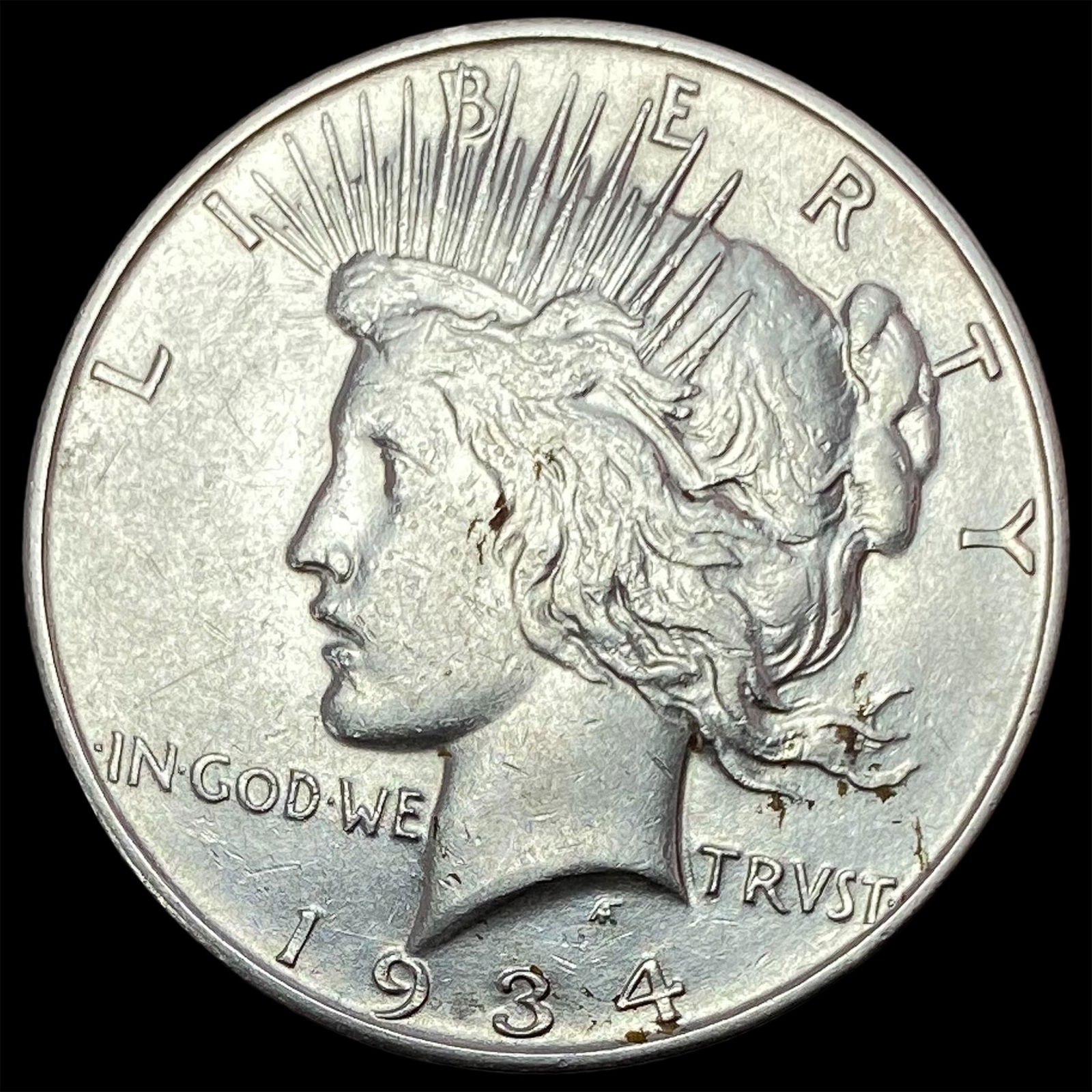 1934-D Silver Peace Dollar CHOICE BU (1 of 2)