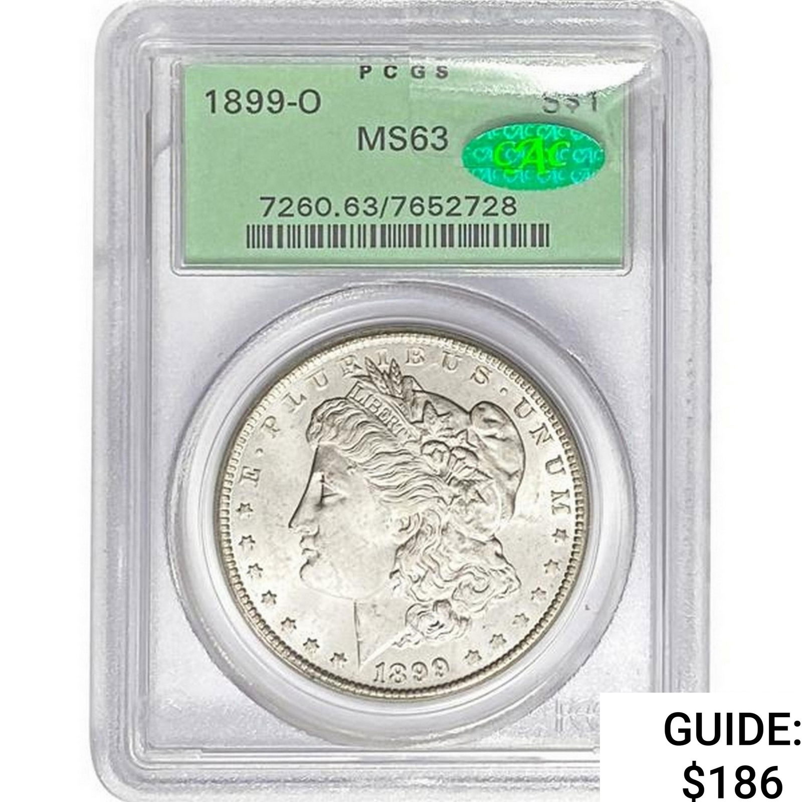 1899-O CAC Morgan Silver Dollar PCGS MS63 (1 of 2)