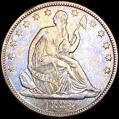 1883 Seated Liberty Half Dollar CLOSELY UNCIRCULATED (1 of 2)