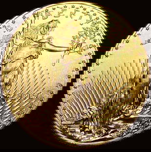 2015 1 oz Gold American Eagle $50 SUPERB GEM BU: 2015 1 oz Gold American Eagle $50 SUPERB GEM BU