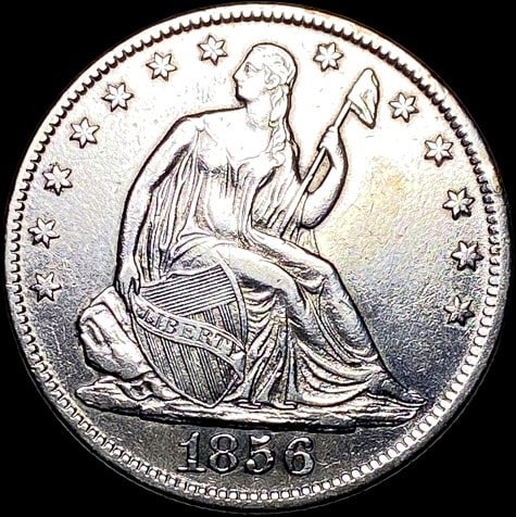 1856-O Silver Half Dollar CLOSELY UNCIRCULATED (1 of 2)
