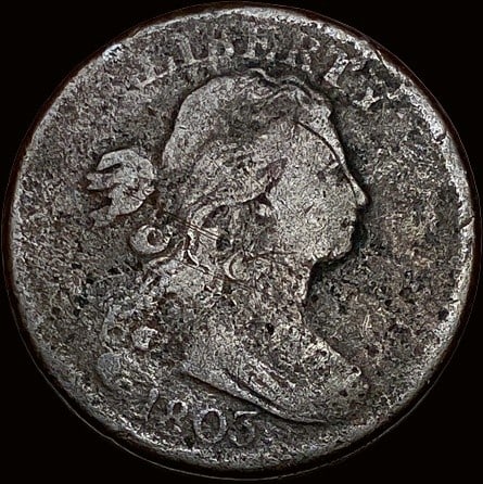 1803 Draped Bust Large Cent NICELY CIRCULATED (1 of 2)
