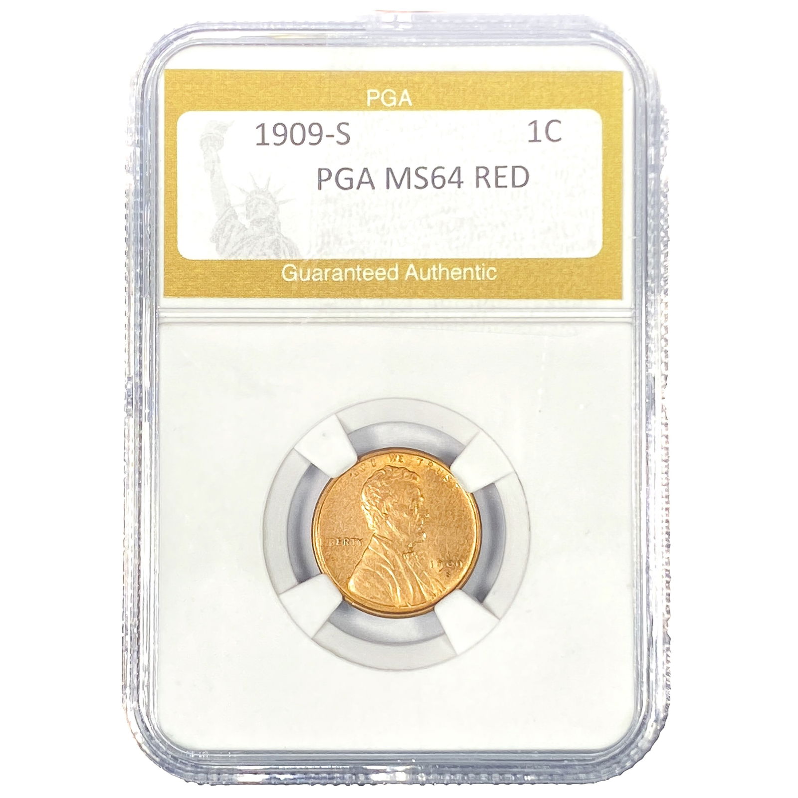 1909-S Wheat Cent PGA MS64 RED (1 of 2)