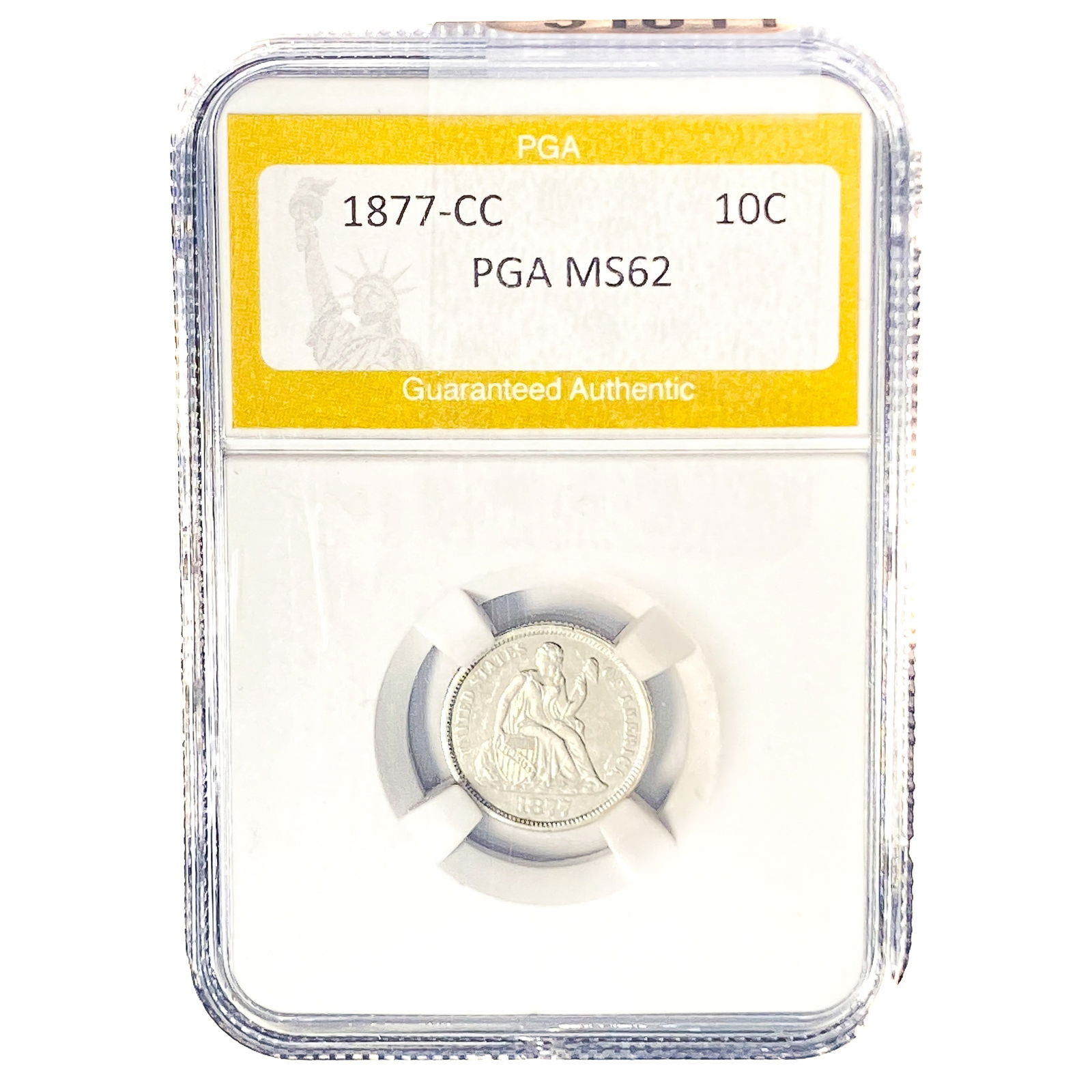1877-CC Seated Liberty Dime PGA MS62 (1 of 2)