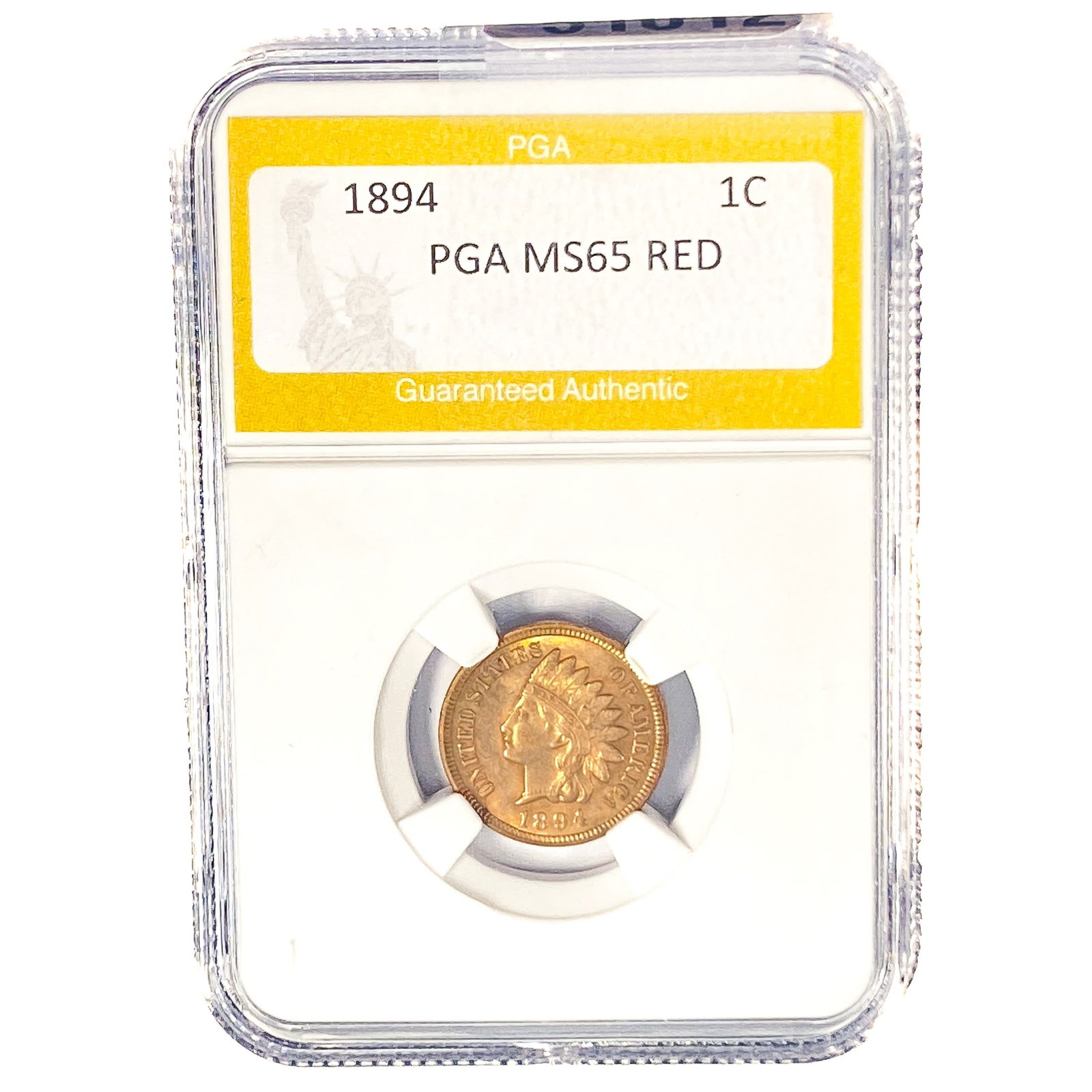 1894 Indian Head Cent PGA MS65 RED (1 of 2)