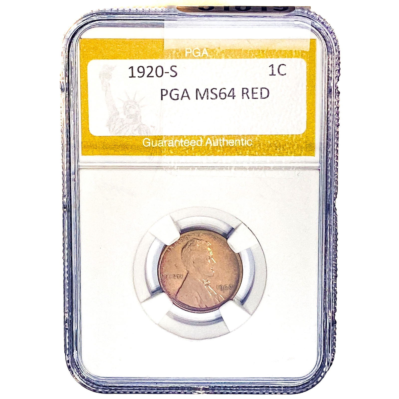 1920-S Wheat Cent PGA MS64 RED (1 of 2)
