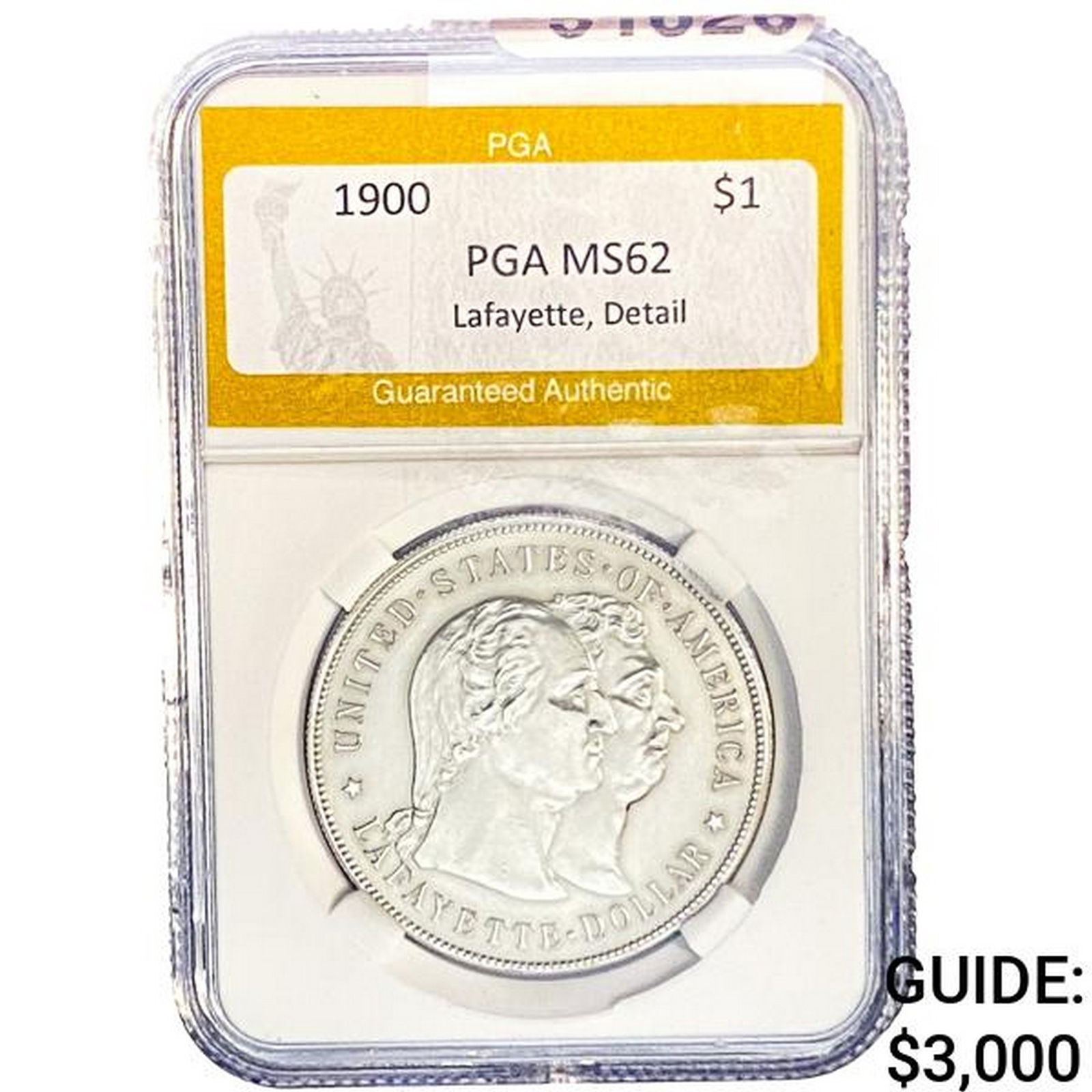1900 Lafayette Silver Dollar PGA MS62 DETAIL (1 of 2)