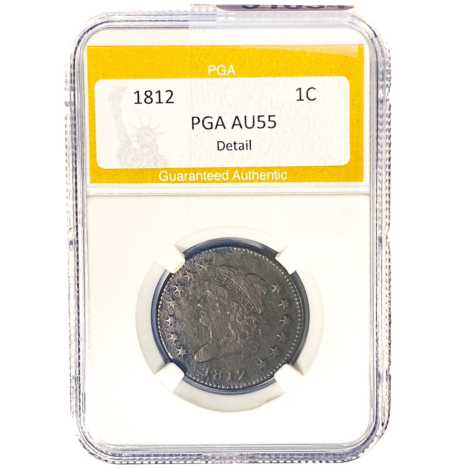 1812 Classic Head Large Cent PGA AU55 DETAIL (1 of 2)
