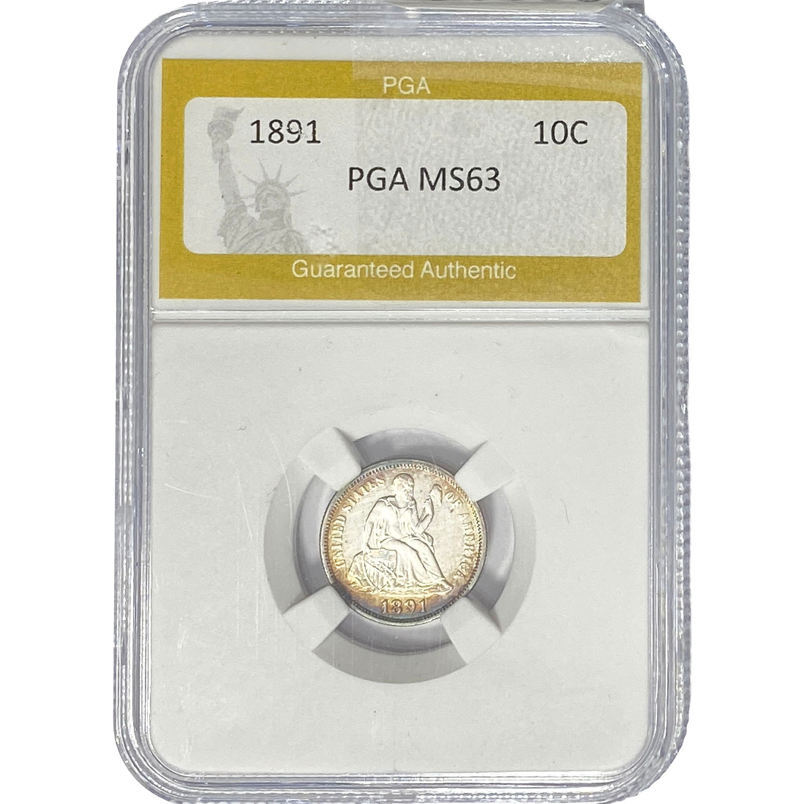 1891 Seated Liberty Dime PGA MS63 (1 of 2)