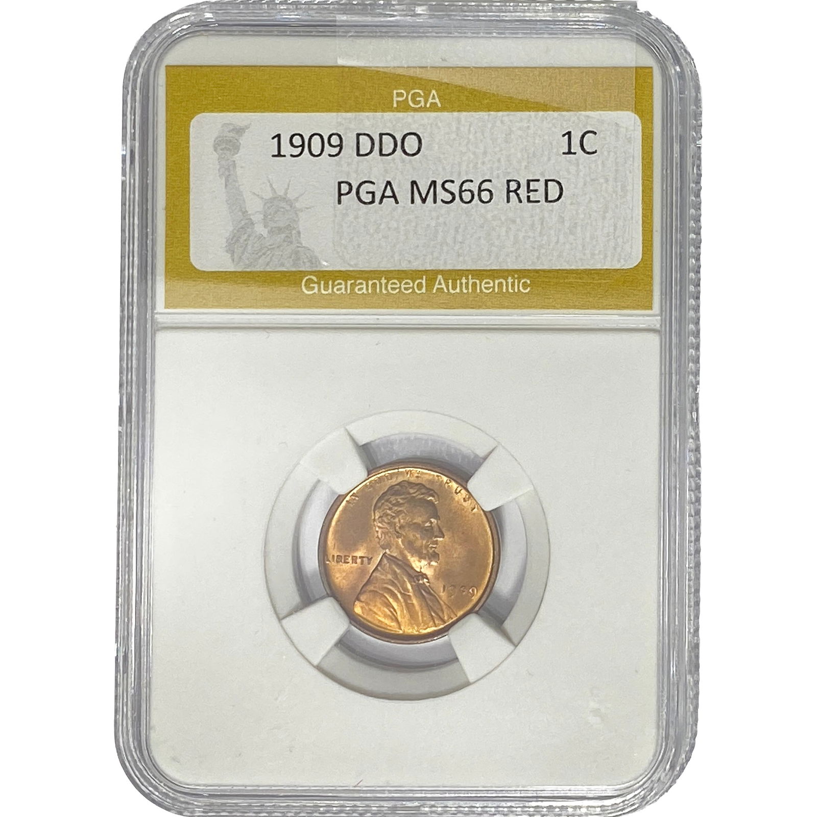 1909 DDO Wheat Cent PGA MS66 RED (1 of 2)