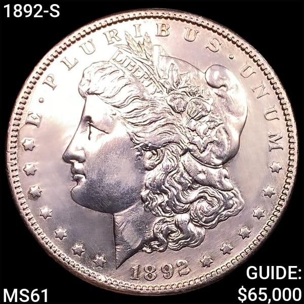 1892-S Morgan Silver Dollar UNCIRCULATED (1 of 2)