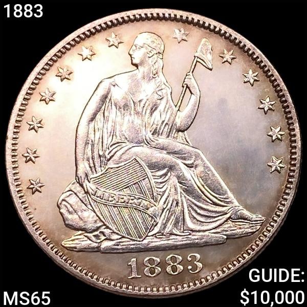 1883 Seated Liberty Half Dollar GEM BU (1 of 2)