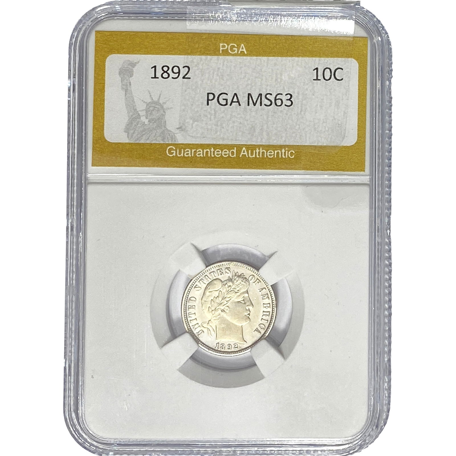 1892 Barber Dime PGA MS63 (1 of 2)
