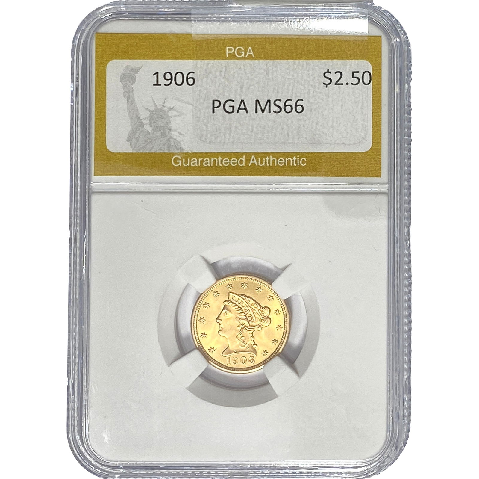 1906 $2.50 Gold Quarter Eagle PGA MS66 (1 of 2)