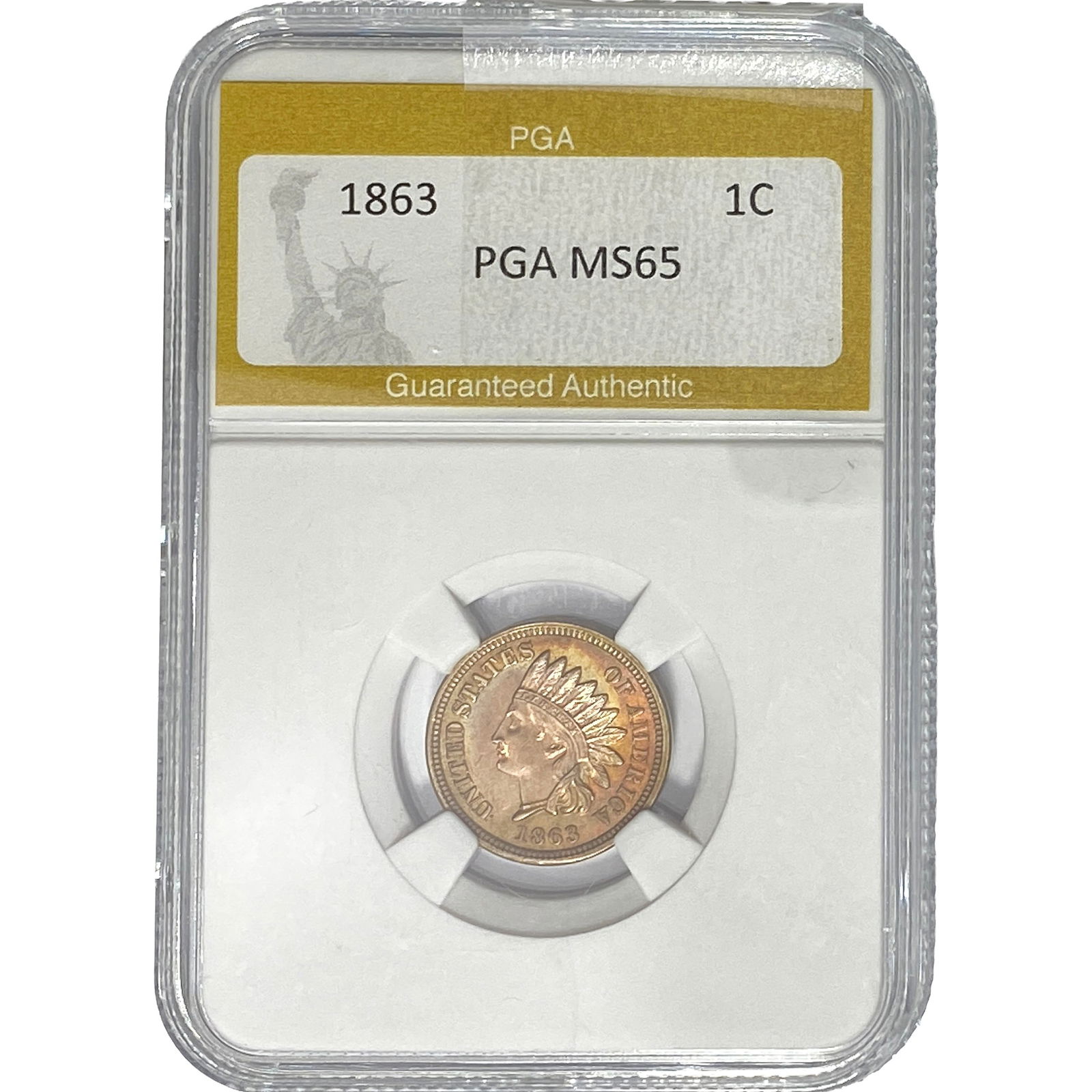 1863 Indian Head Cent PGA MS65 (1 of 2)