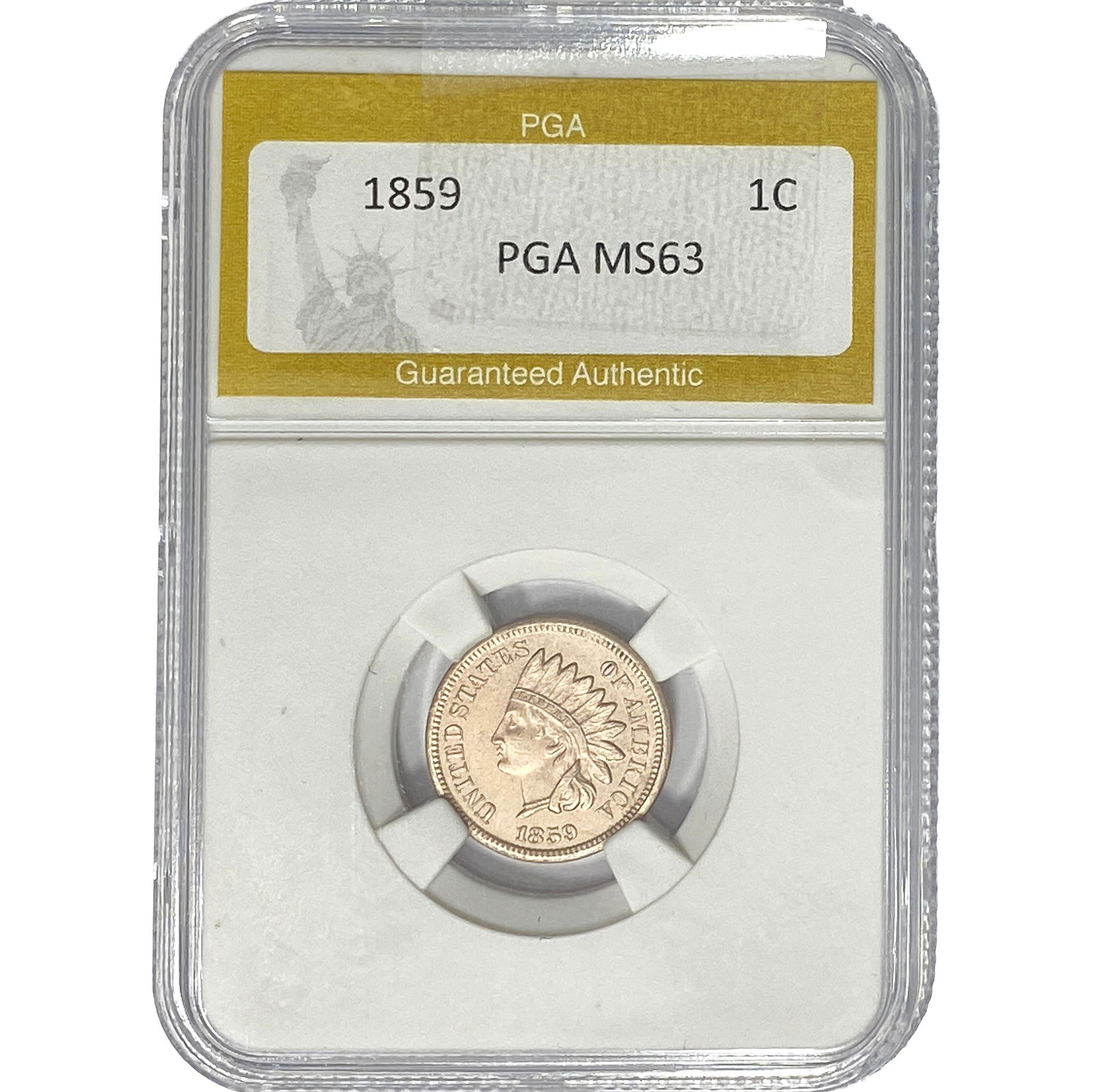 1859 Indian Head Cent PGA MS63 (1 of 2)