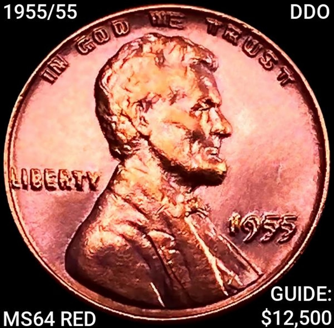 1955/55 DDO Wheat Cent CHOICE BU RD (1 of 2)