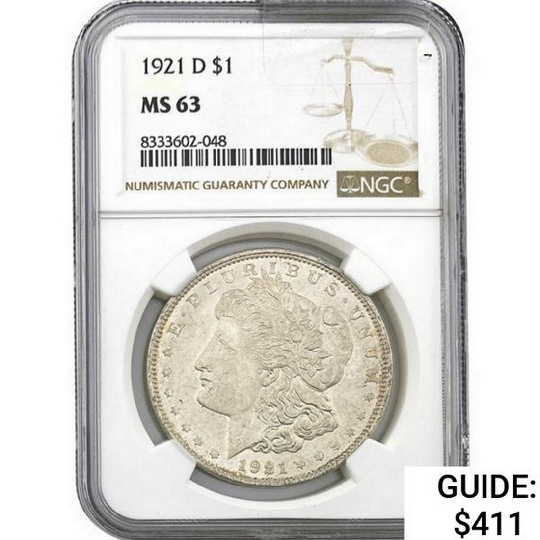 1921-D Morgan Silver Dollar NGC MS63 (1 of 2)