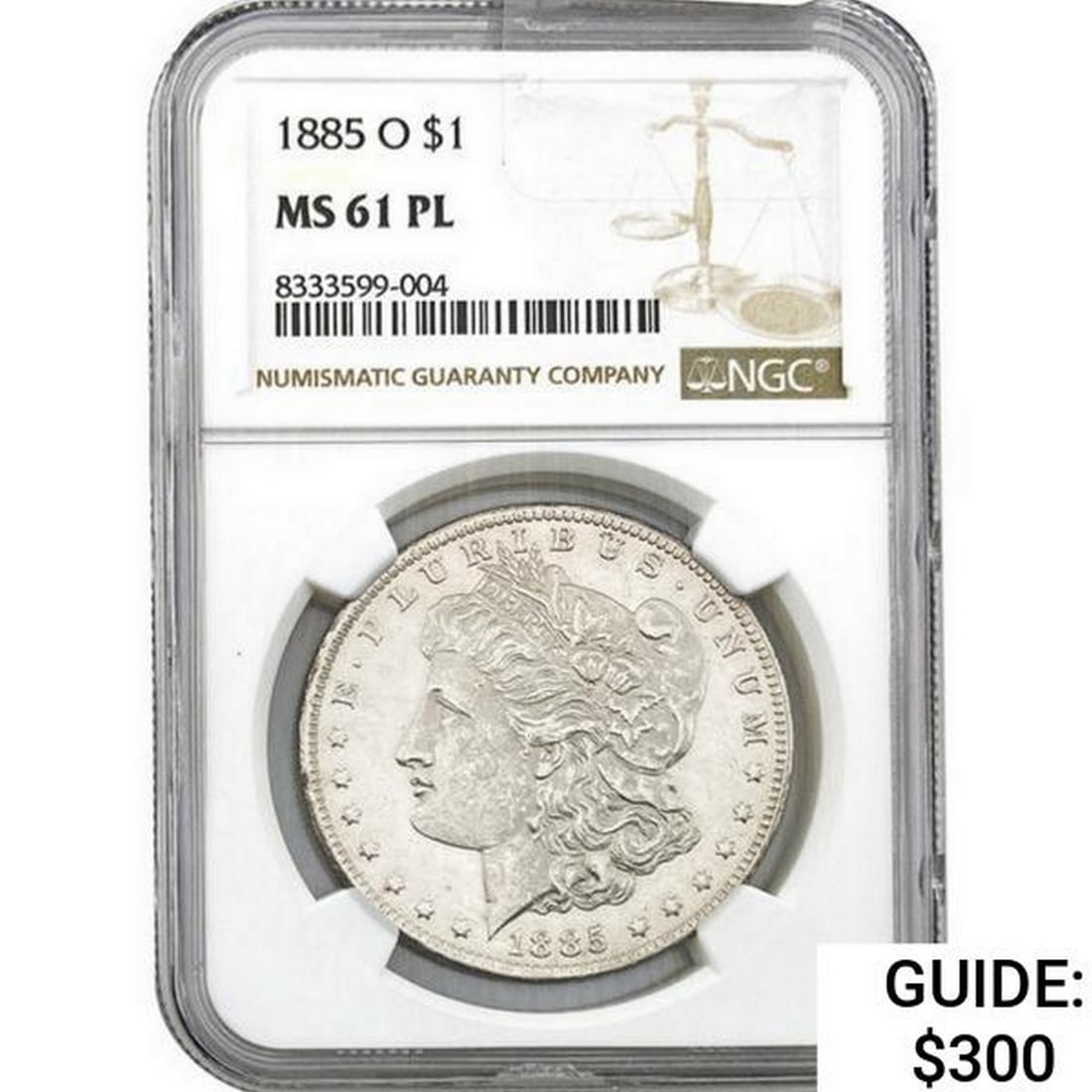 1885-O Morgan Silver Dollar NGC MS61 PL (1 of 2)