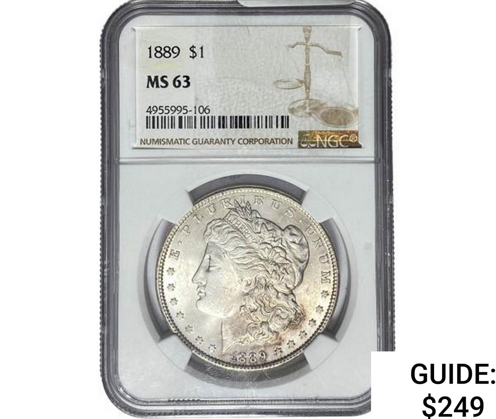 1889 Morgan Silver Dollar NGC MS63 (1 of 2)