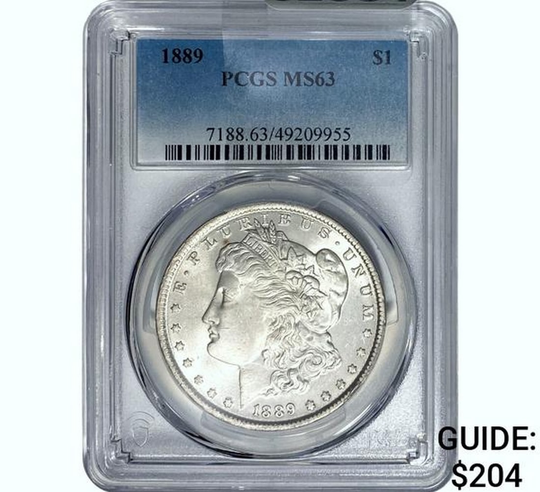 1889 Morgan Silver Dollar PCGS MS63 (1 of 2)