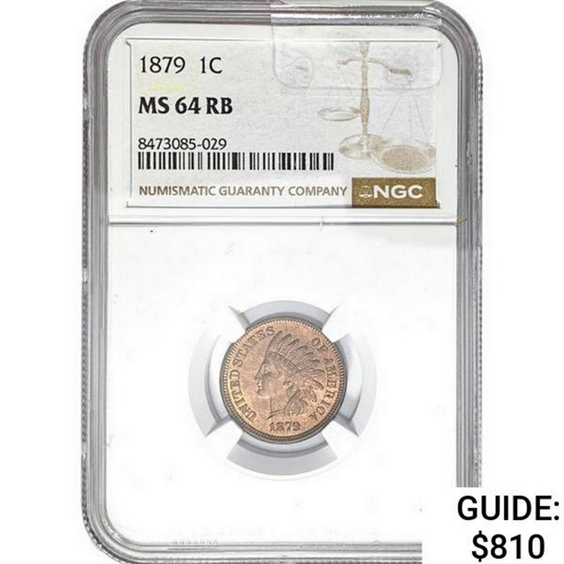 1879 Indian Head Cent NGC MS64 (1 of 2)