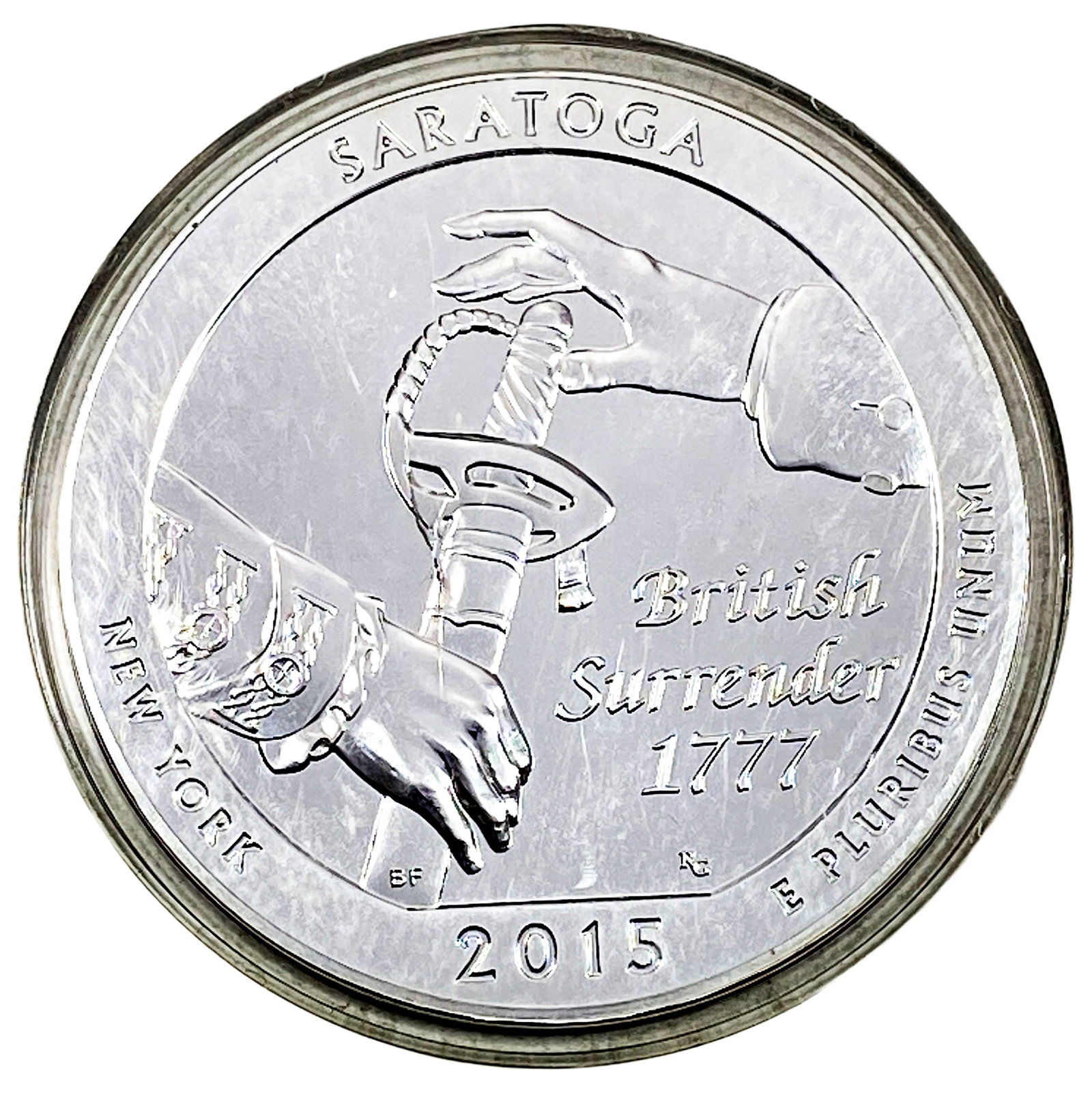 2015 Silver 5 oz 25C Saratoga: 2015 Silver 5 oz 25C Saratoga