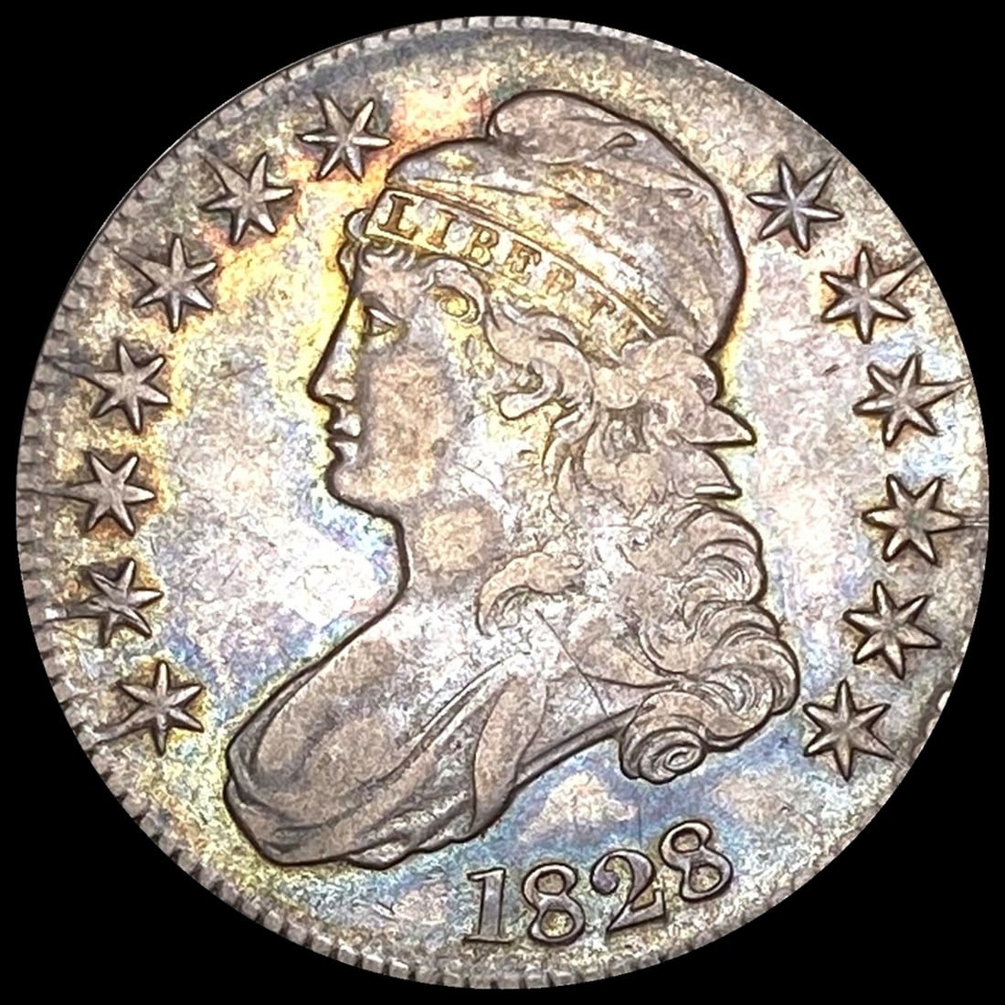 1828 Capped Bust Half Dollar LIGHTLY CIRCULATED: 1828 Capped Bust Half Dollar LIGHTLY CIRCULATED
