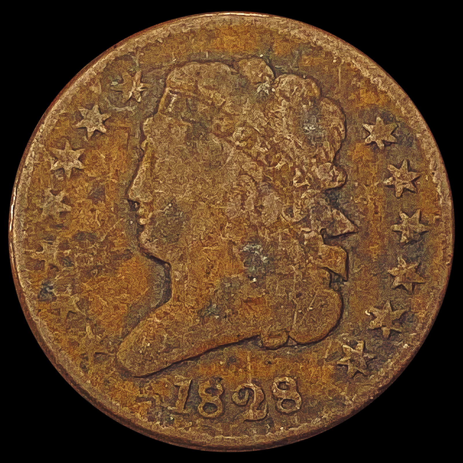 1828 Classic Head Half Cent NICELY CIRCULATED (1 of 2)