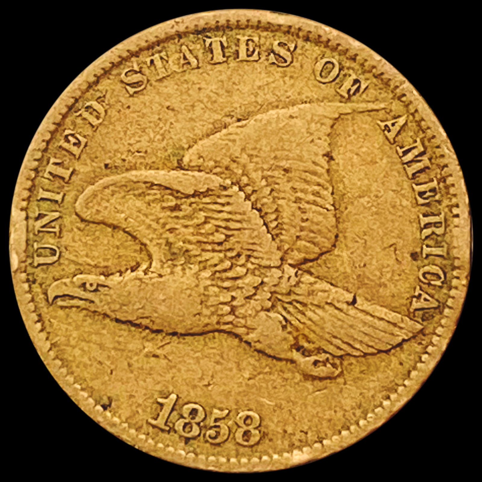 1858 Flying Eagle Cent NICELY CIRCULATED (1 of 2)