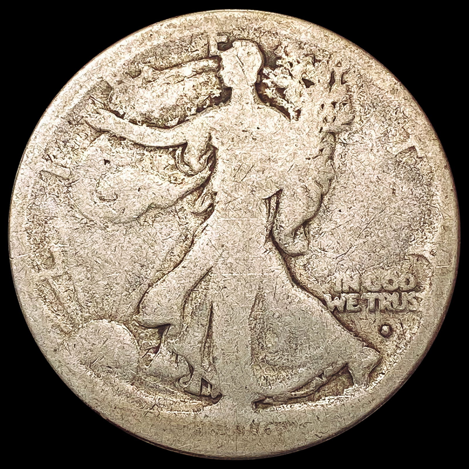 1916-S Walking Liberty Half Dollar NICELY CIRCULATED (1 of 2)