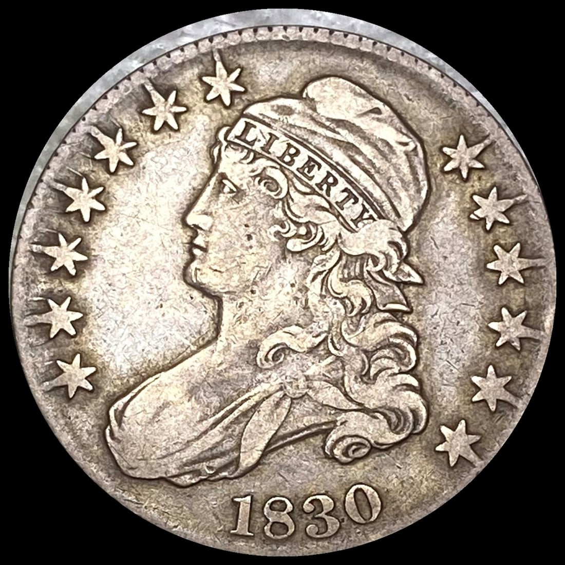 1830 Capped Bust Half Dollar LIGHTLY CIRCULATED: 1830 Capped Bust Half Dollar LIGHTLY CIRCULATED
