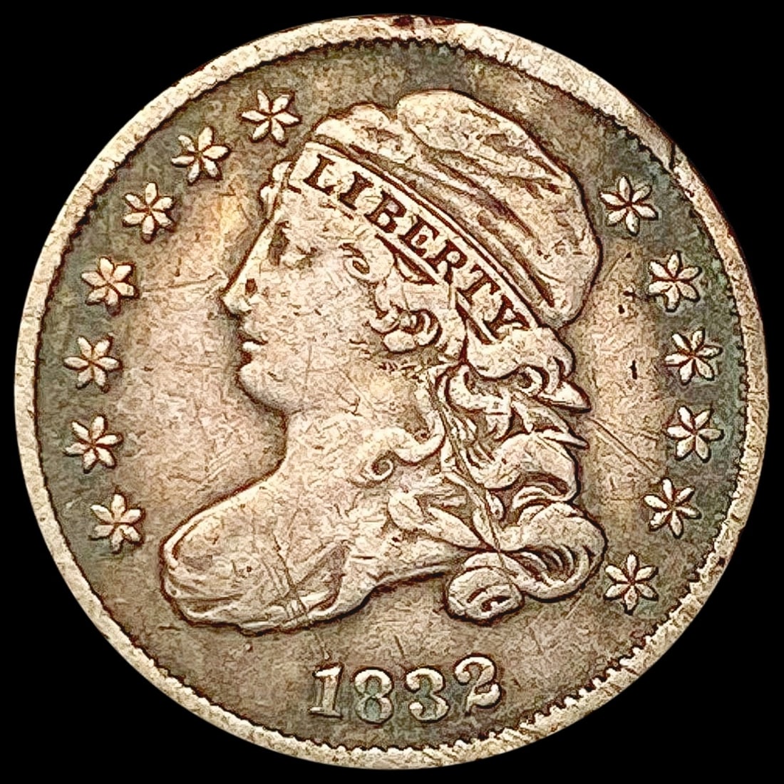 1832 Capped Bust Dime NEARLY UNCIRCULATED (1 of 2)