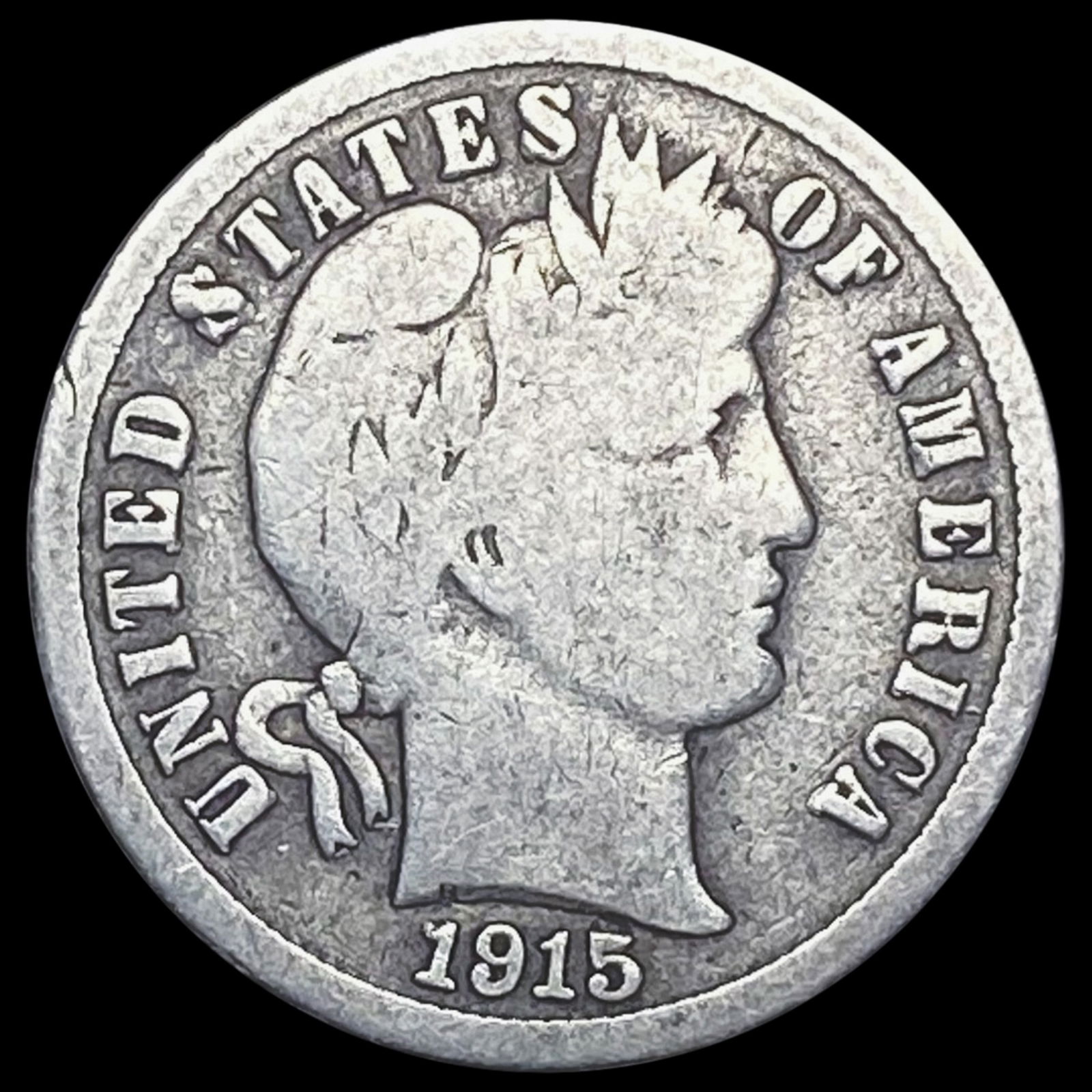 1915-S Barber Dime LIGHTLY CIRCULATED (1 of 2)